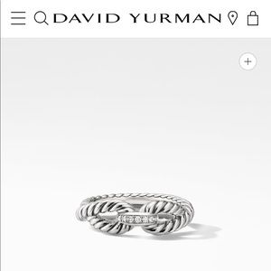 David Yurman Cable Loop Ring with Diamonds